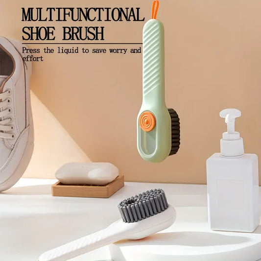 Automatic Liquid Soap Dispenser Cleaning Brush - Kitchen Laundry Scrub Brush With Soap Dispenser - Multifunction Shoe Brush