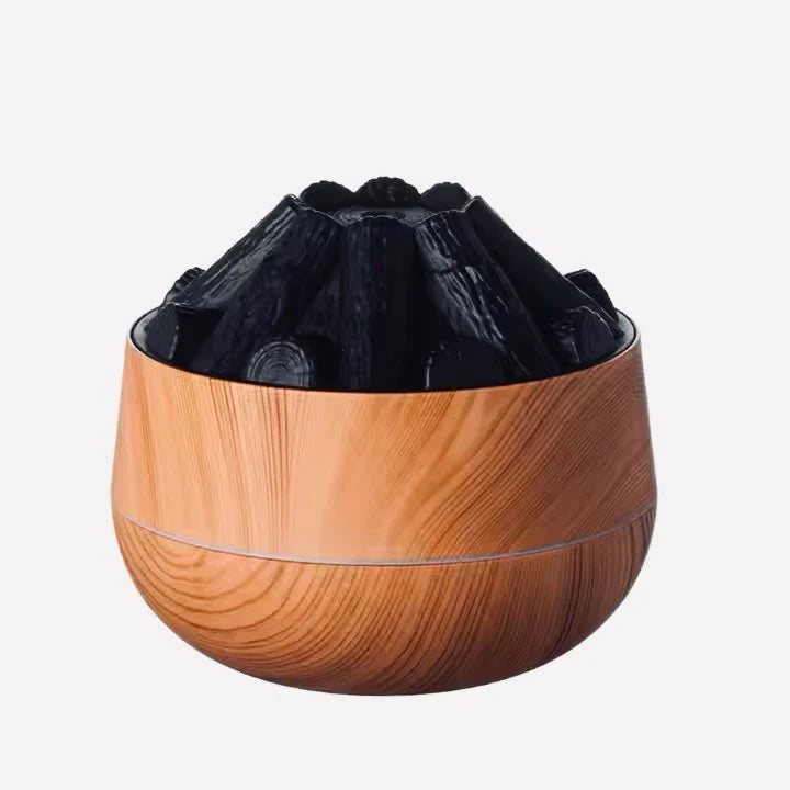 New Style wood essential oil diffuser cool humidifier fogger mist maker innovative simulated fire usb oil humidifier for office