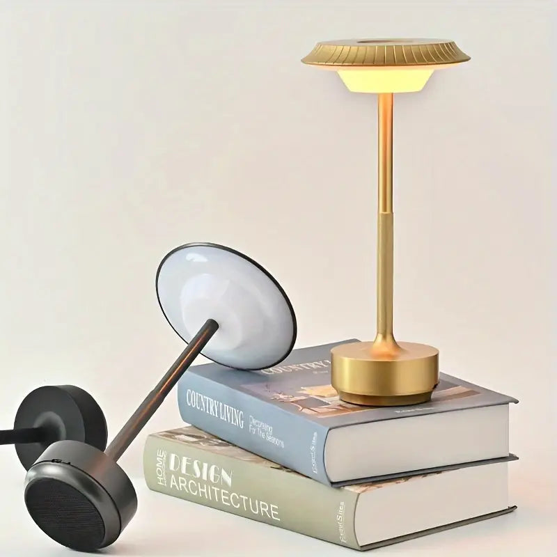 Modern Touch-Controlled USB Rechargeable Table Lamp - Versatile for Bedroom, Living Room, Dining & Outdoor Use