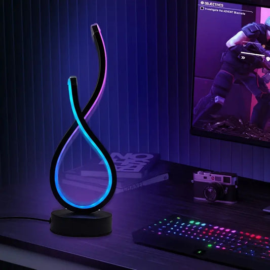 USB-Powered Love Gesture Desk Lamp with Color-Changing LED, Perfect for Bedroom, Study, Living Room Decor & Gaming Area