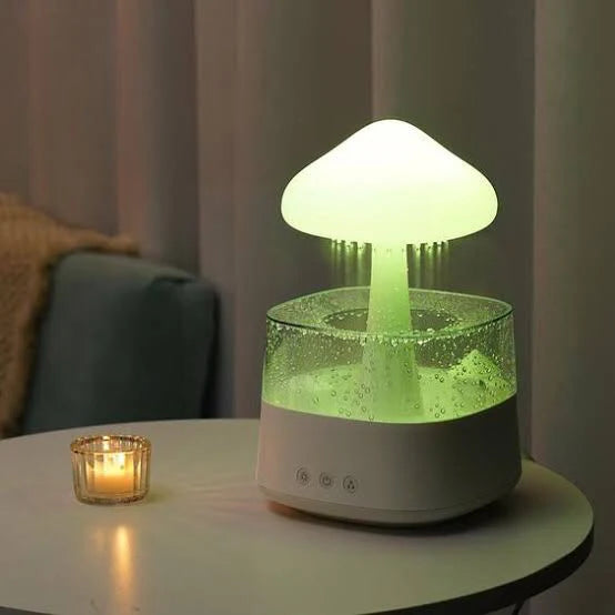 Rain Cloud LED Fountain Night Lamp (Feel Like Nature Sound)