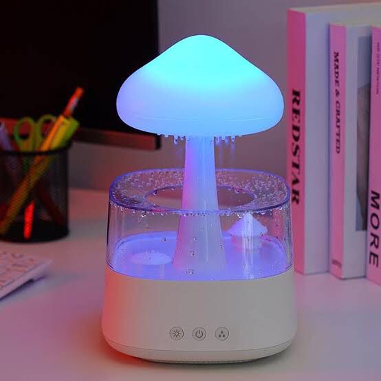 Rain Cloud LED Fountain Night Lamp (Feel Like Nature Sound)