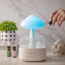 Rain Cloud LED Fountain Night Lamp (Feel Like Nature Sound)