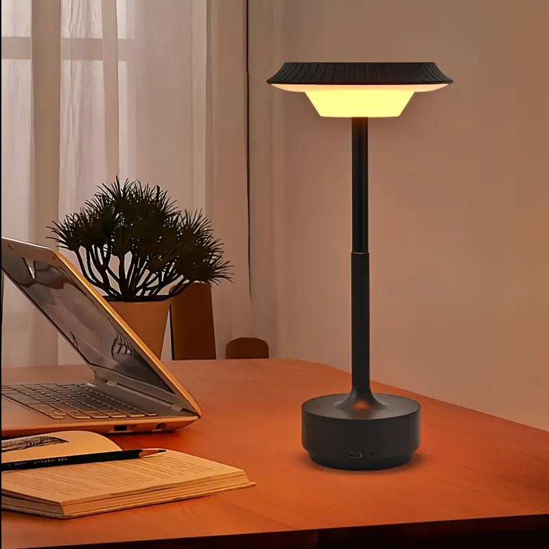 Modern Touch-Controlled USB Rechargeable Table Lamp - Versatile for Bedroom, Living Room, Dining & Outdoor Use