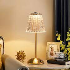 Modern Home Decor Rechargeable USB Charge Touch Crystal Table Lamp Atmosphere Lamp Best for Living Rooms, Bedroom, Restaurants